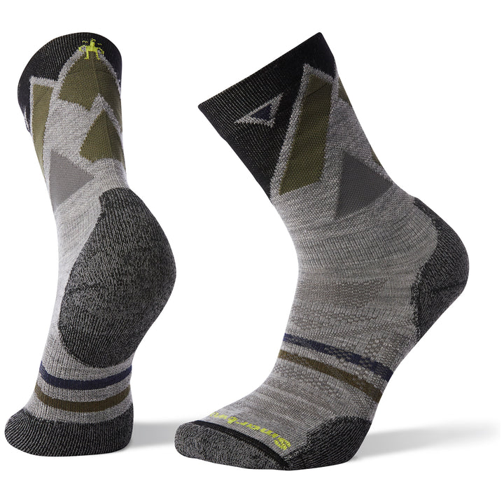 Smartwool PhD® Outdoor Light Pattern Crew Socks Light Gray