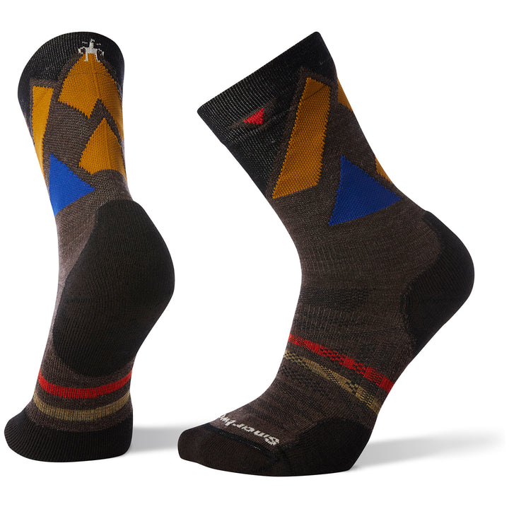 Smartwool PhD® Outdoor Light Pattern Crew Socks Chestnut