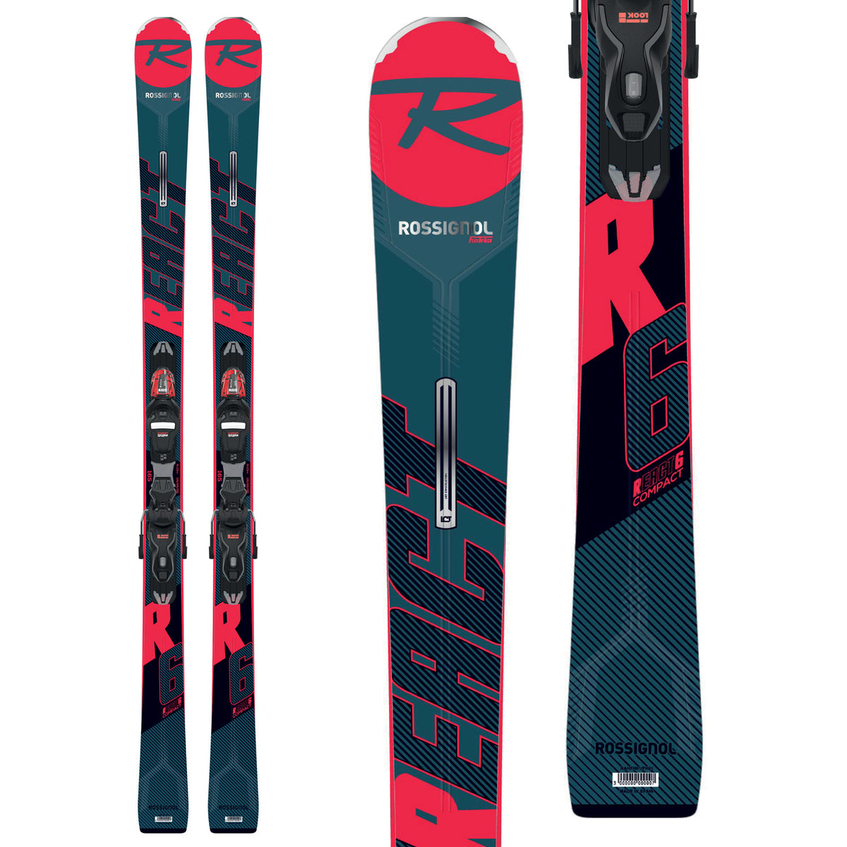 Rossignol React R6 Compact Skis + Xpress 11 GW Bindings 2020