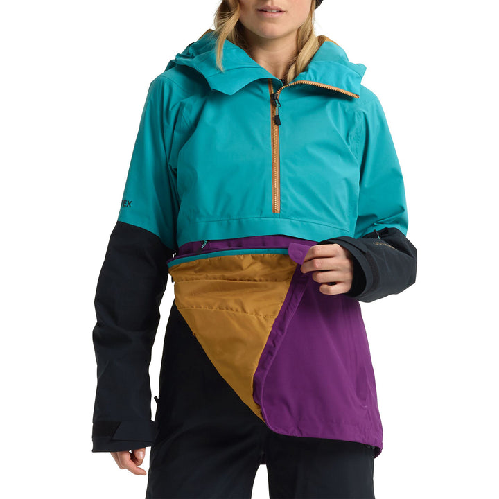 Burton AK 2L GORE-TEX Kimmy Anorak - Women's Green-Blue Slate/Charisma/True Black