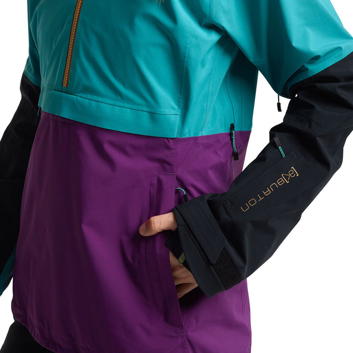 Burton AK 2L GORE-TEX Kimmy Anorak - Women's Green-Blue Slate/Charisma/True Black