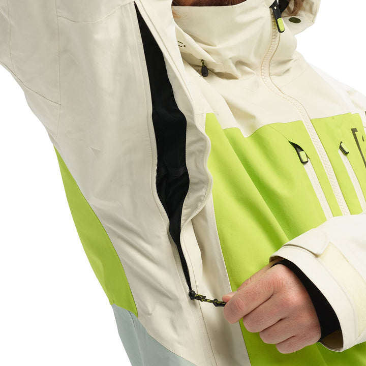 Burton AK 2L GORE-TEX Swash Jacket Almond Milk/Tender Shoots/Aqua Gray