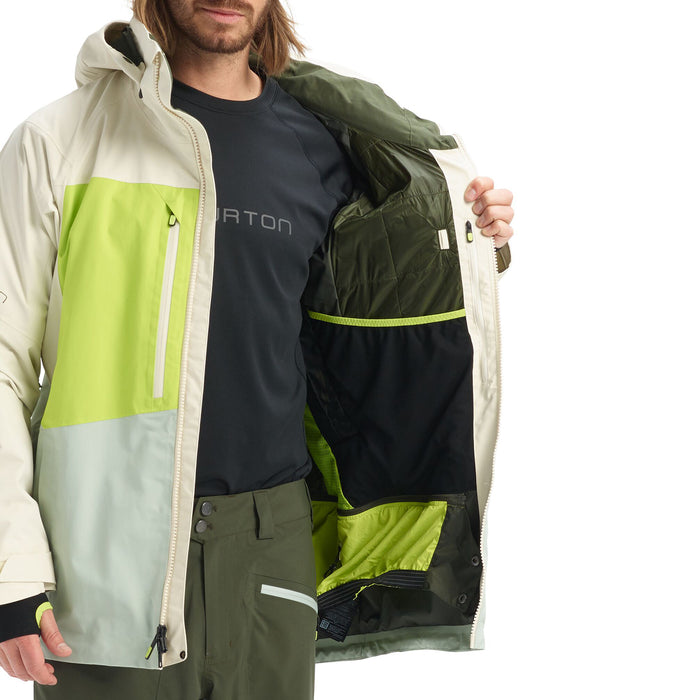 Burton AK 2L GORE-TEX Swash Jacket Almond Milk/Tender Shoots/Aqua Gray