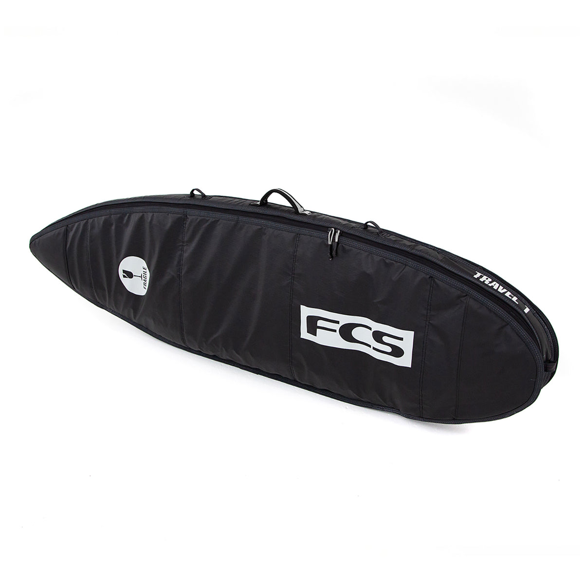 FCS Travel 1 Funboard Surfboard Bag Black/Grey