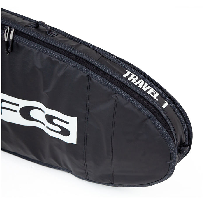 FCS Travel 1 Funboard Surfboard Bag Black/Grey