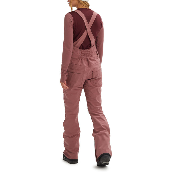 Burton Avalon Softshell Bibs - Women's Rose Brown