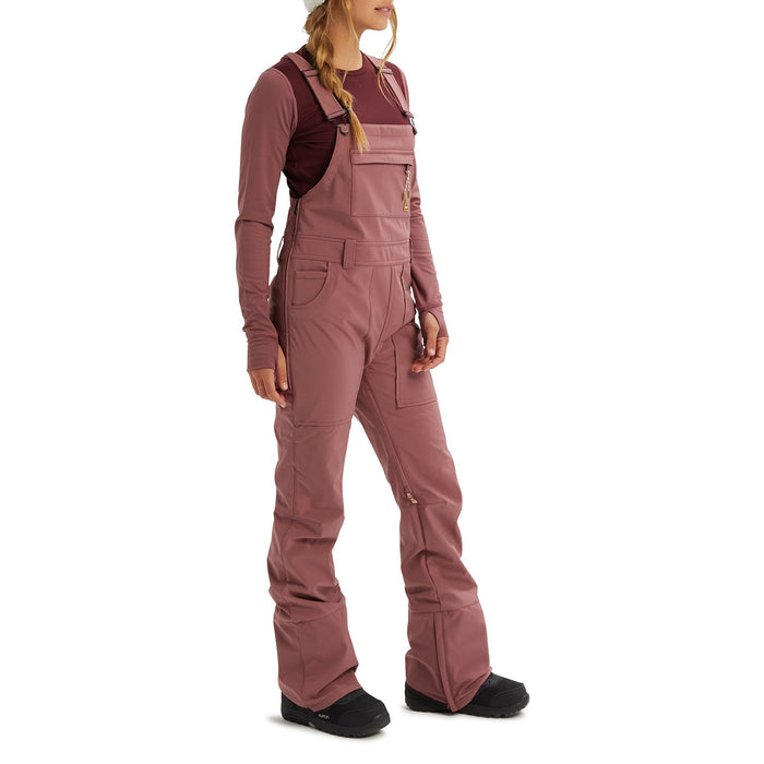 Burton Avalon Softshell Bibs - Women's Rose Brown