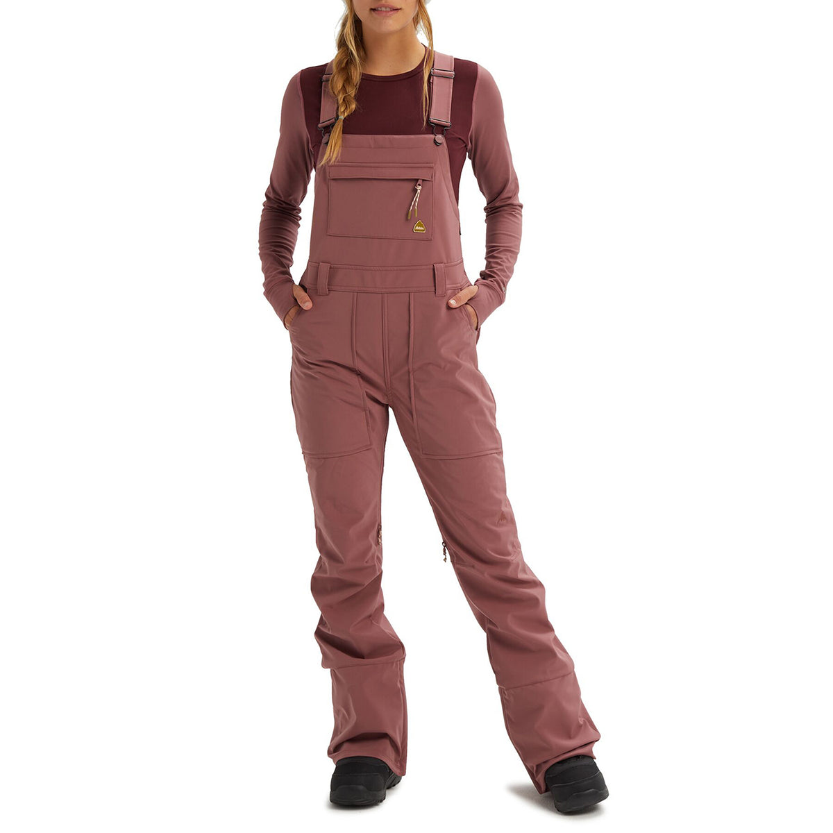 Burton Avalon Softshell Bibs - Women's Rose Brown
