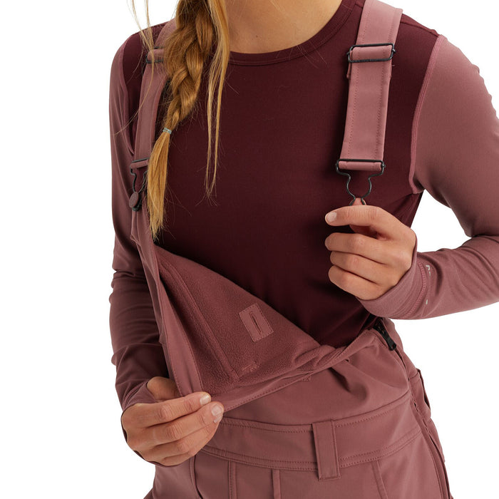 Burton Avalon Softshell Bibs - Women's Rose Brown