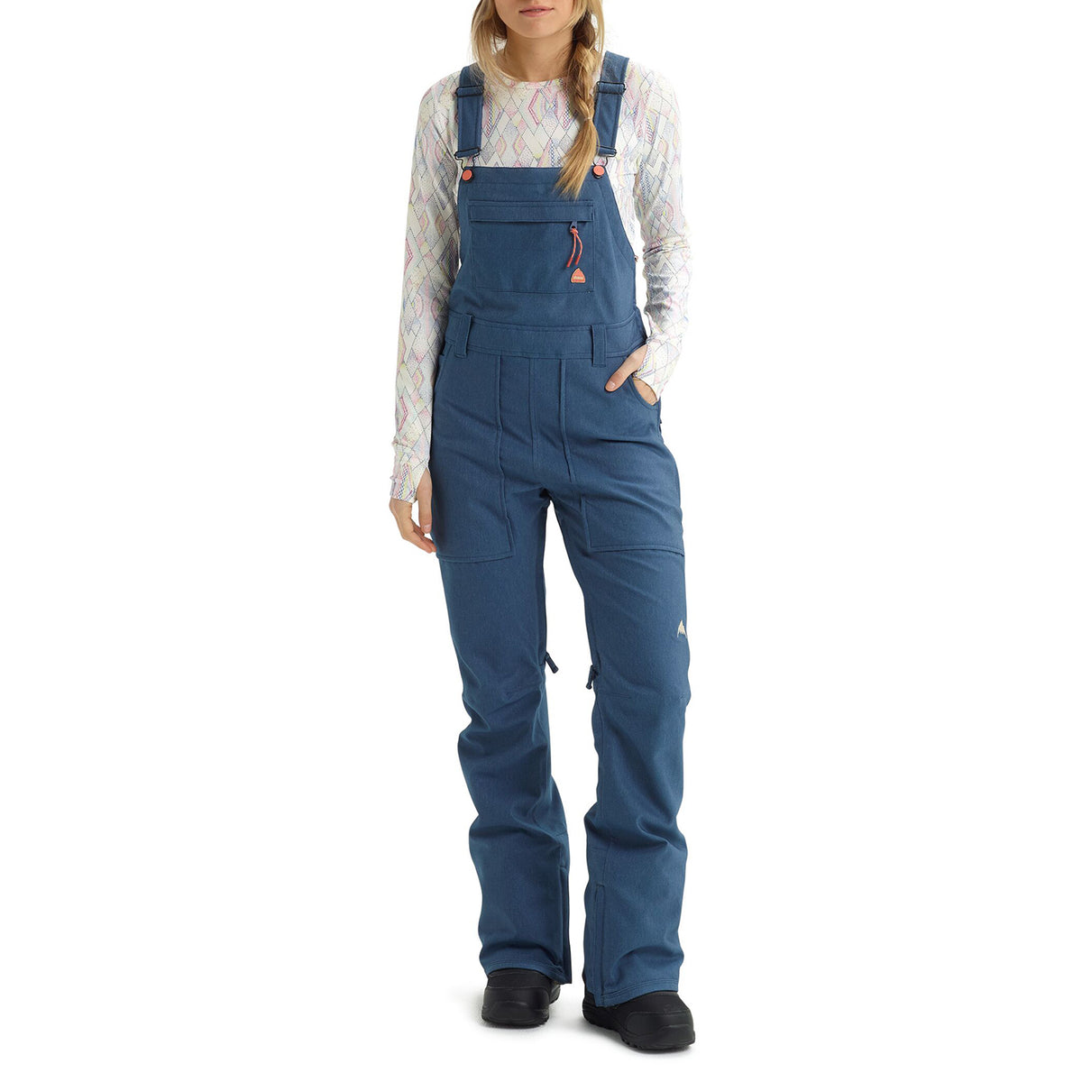 Burton Avalon Stretch Denim Bibs - Women's Light Denim
