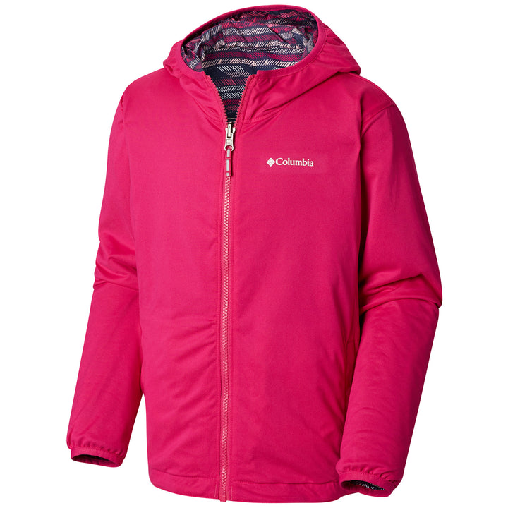 Columbia Pixel Grabber Reversible Jacket - Kids' Haute Pink Chevron