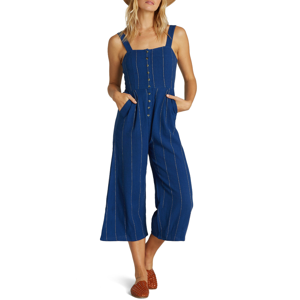 Billabong Paint The Town Jumpsuit - Women's Bright Indigo