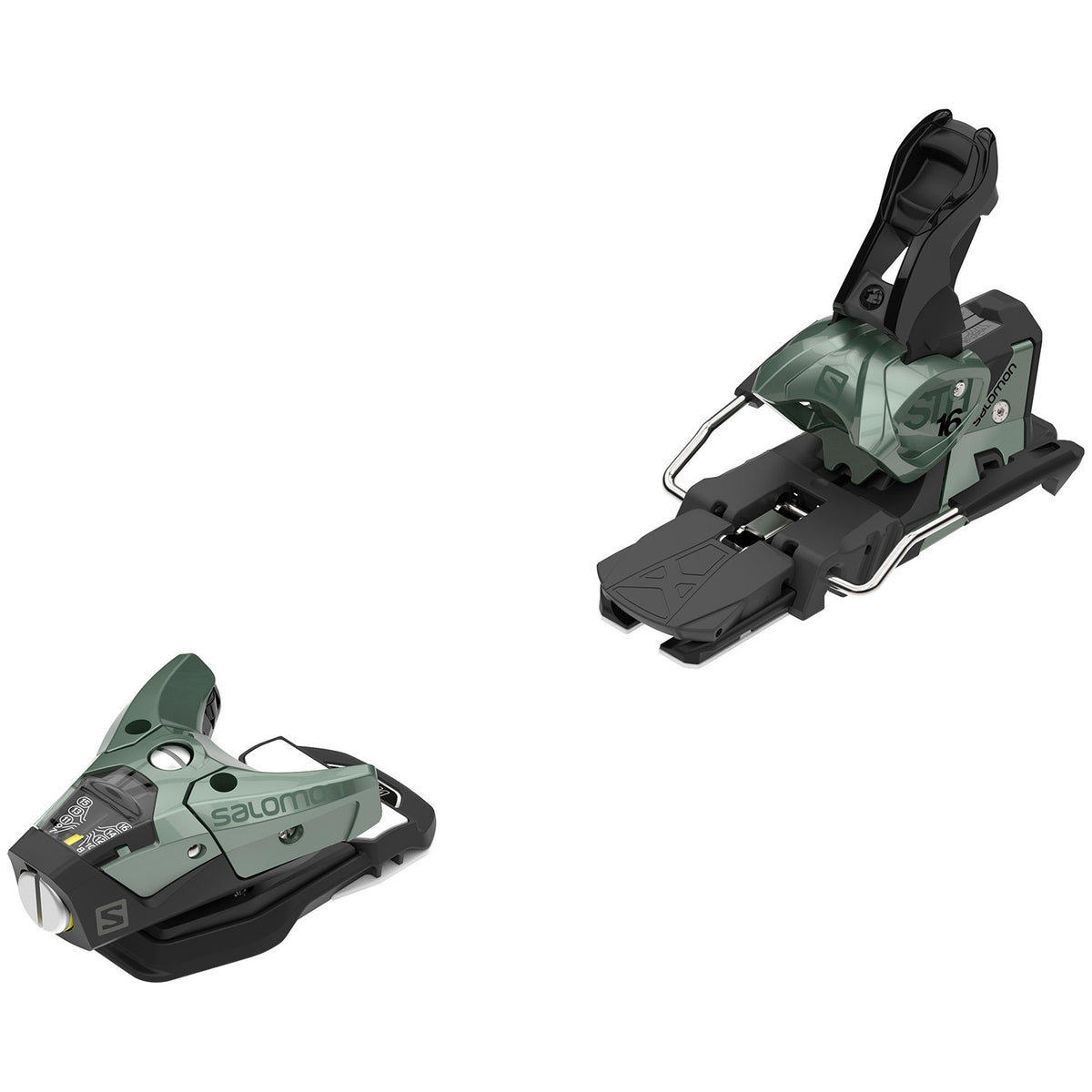 Salomon STH2 WTR 16 Ski Bindings 2021 Oil Green
