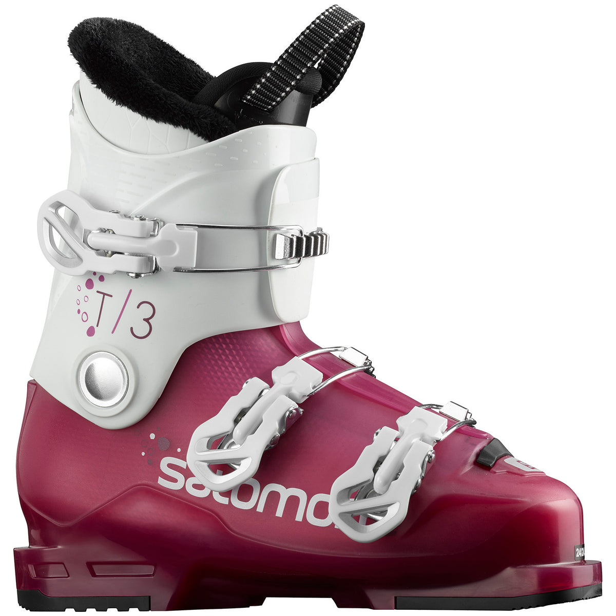 Salomon T3 RT Girly Ski Boots - Girls' 2020 Rose Violet Transluc/White