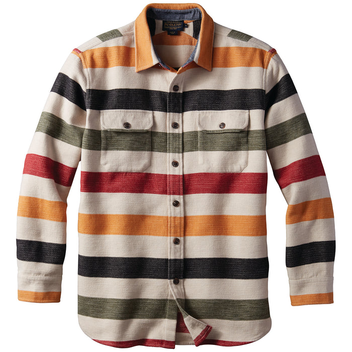 Pendleton Blanket Stripe Overshirt Glacier Stripe