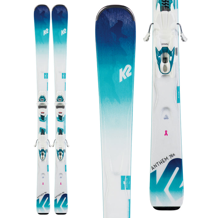K2 Anthem 76X Skis + ER3 10 Compact Quikclik Bindings - Women's 2020