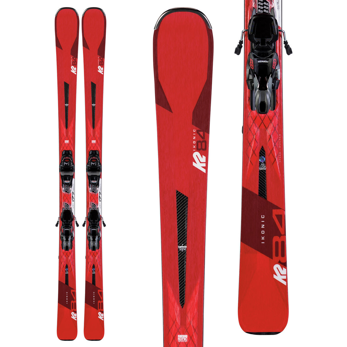 K2 Ikonic 84 Skis + M3 12 TCX Light Quikclik Bindings 2020