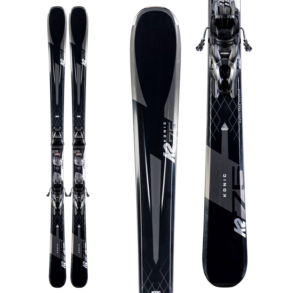 K2 Konic 75 Skis + M2 10 Quikclik Bindings 2020