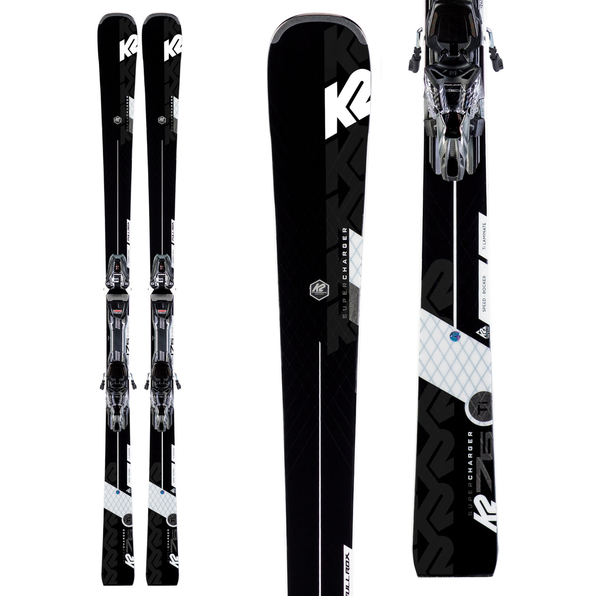 K2 Super Charger Skis + MXCell 12 TCx Bindings 2020