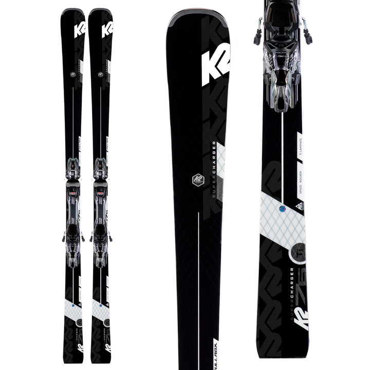 K2 Super Charger Skis + MXCell 12 TCx Bindings 2020