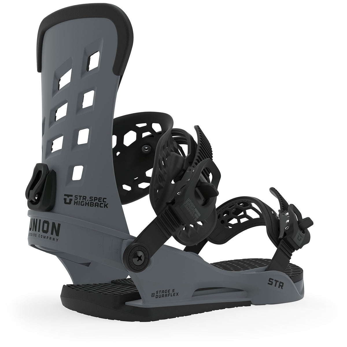 Union STR Snowboard Bindings 2020 Dark Grey