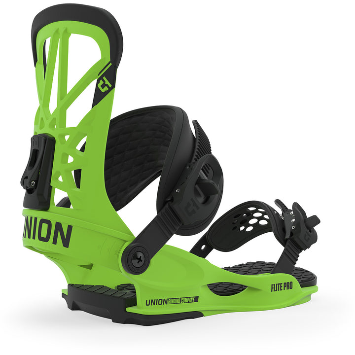 Union Flite Pro Snowboard Bindings 2020 Acid Green