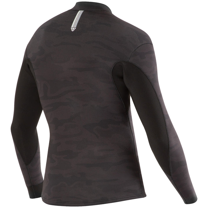 Vissla 2mm Camo Front Zip Wetsuit Jacket Black Camo