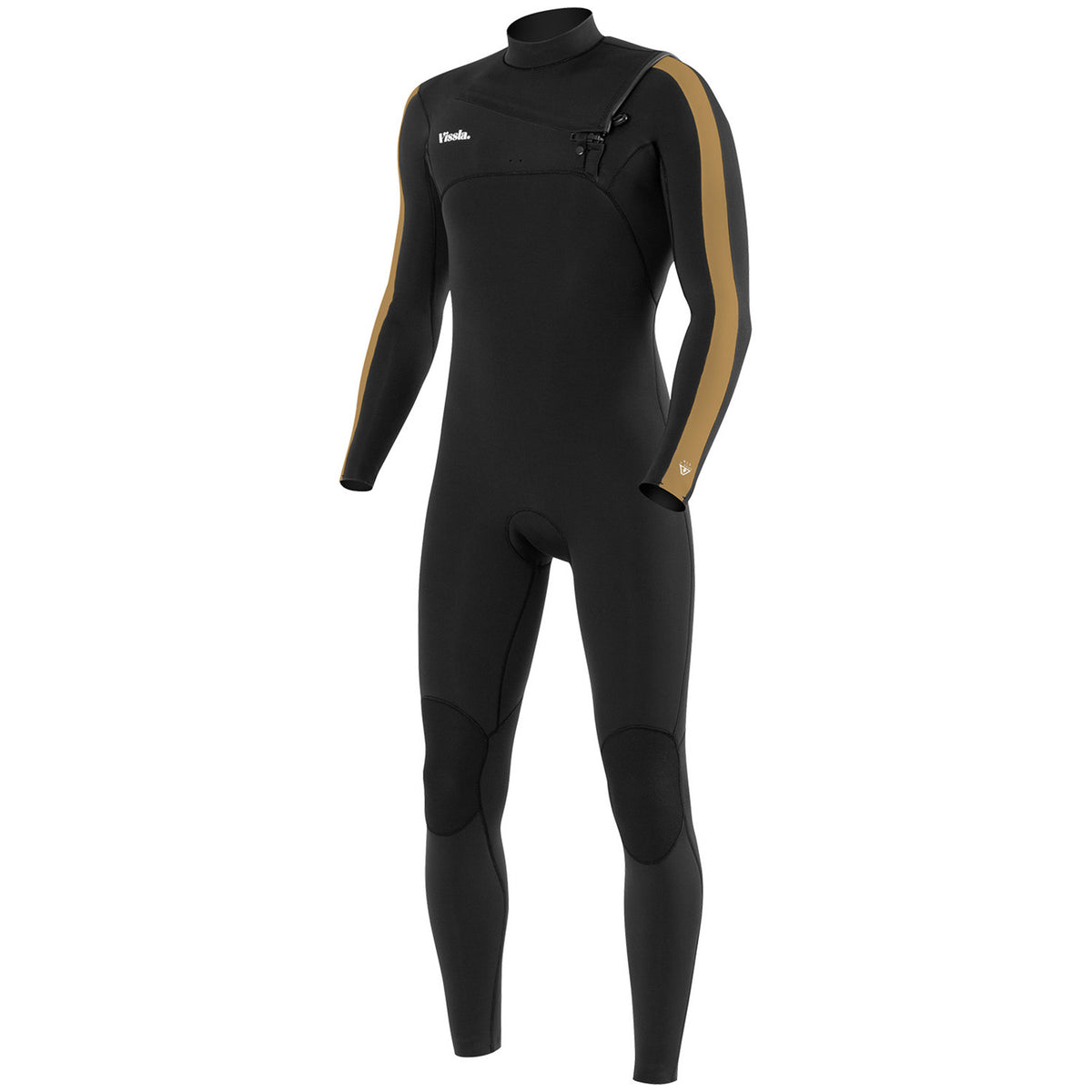 Vissla 7 Seas 3/2 Gadoo Full Chest Zip Wetsuit Black