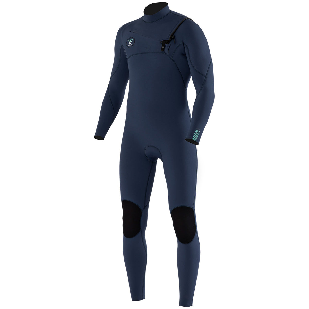 Vissla 7 Seas 4/3 Chest Zip Wetsuit Strong Blue
