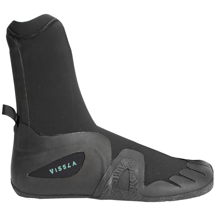 Vissla 7mm 7 Seas Round Toe Wetsuit Boots Black