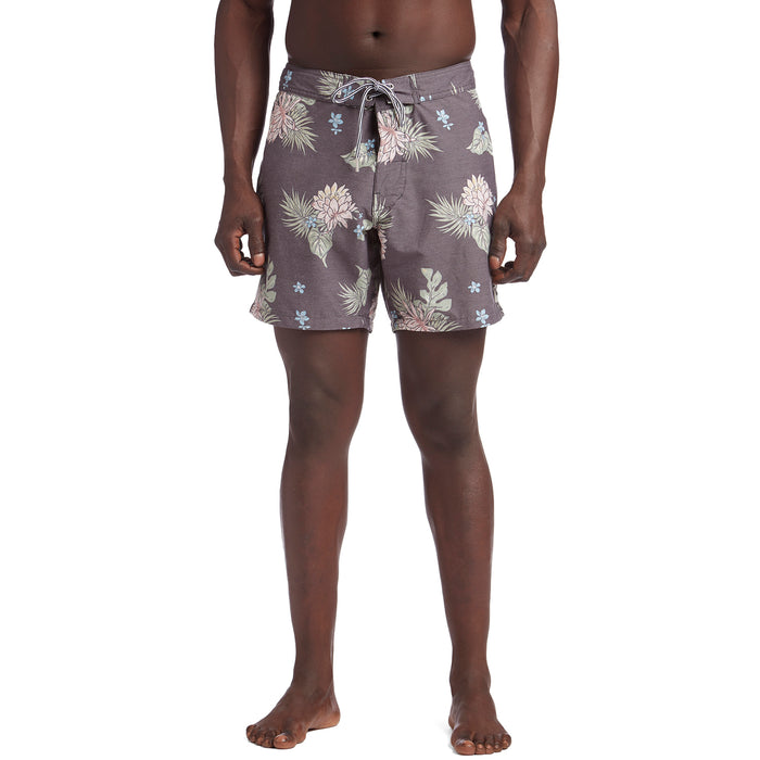 Rhythm Retro Bloom Swim Trunks Black
