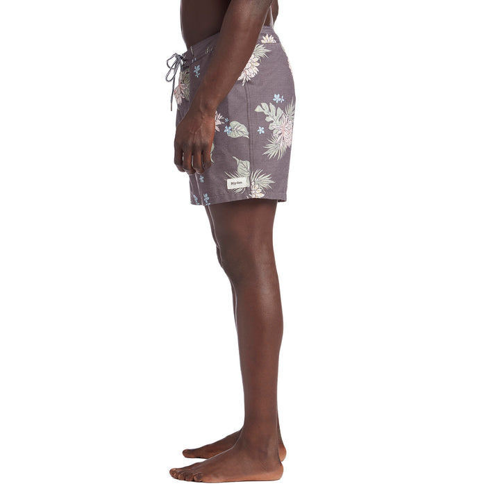Rhythm Retro Bloom Swim Trunks Black
