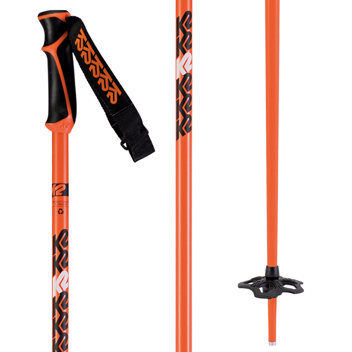 K2 Freeride 18 Ski Poles 2020 Orange