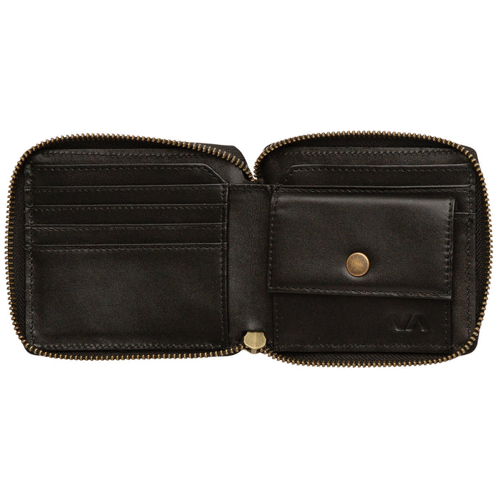 RVCA Zip Around Wallet Black