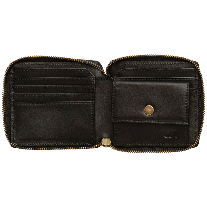 RVCA Zip Around Wallet Black