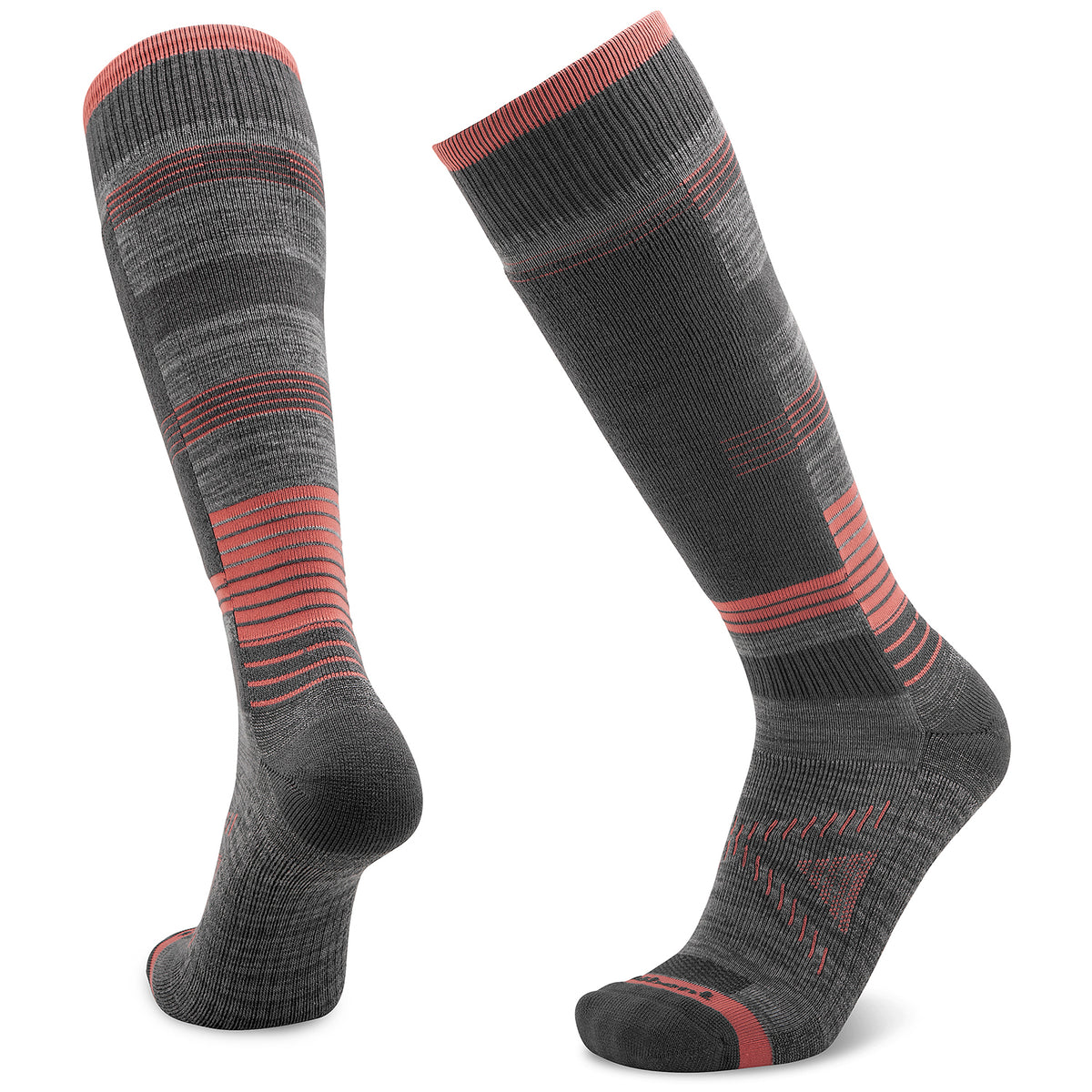Le Bent Le Sock Snow Light Socks Grey/Coral
