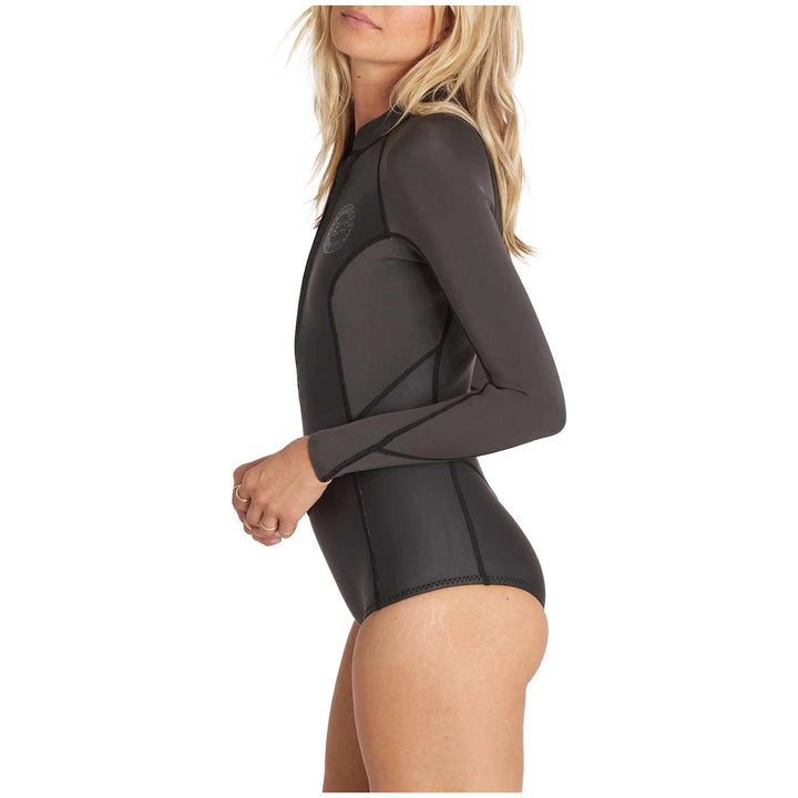 Billabong Salty Days Longsleeve Chest Zip Springsuit - Women's Black