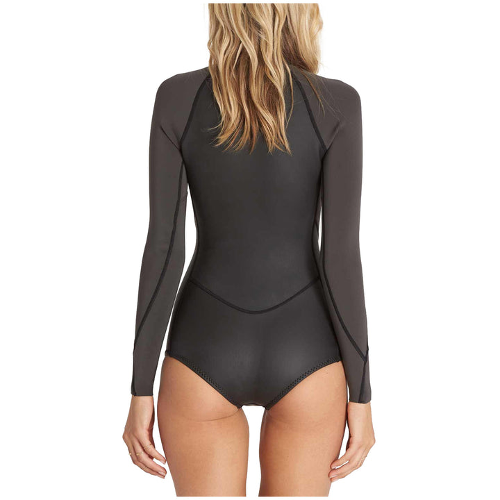 Billabong Salty Days Longsleeve Chest Zip Springsuit - Women's Black