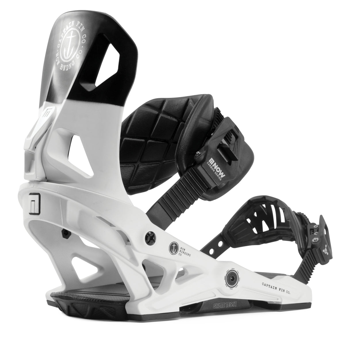 Now x Captain Fin Snowboard Bindings 2020 White