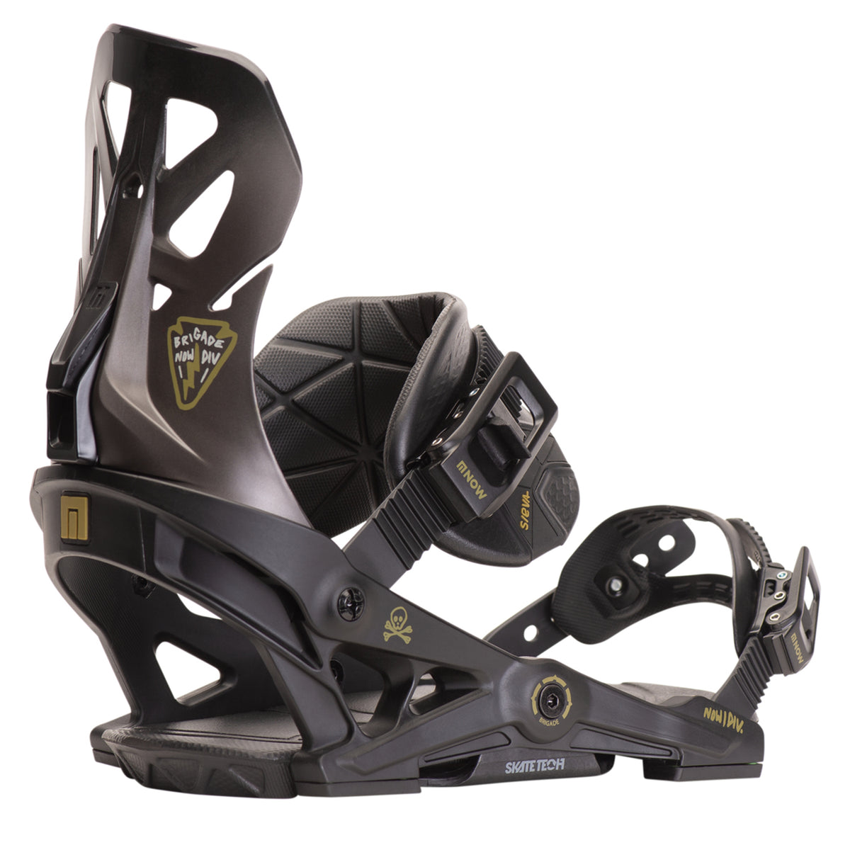 Now Brigade Snowboard Bindings 2020 Black/Brown