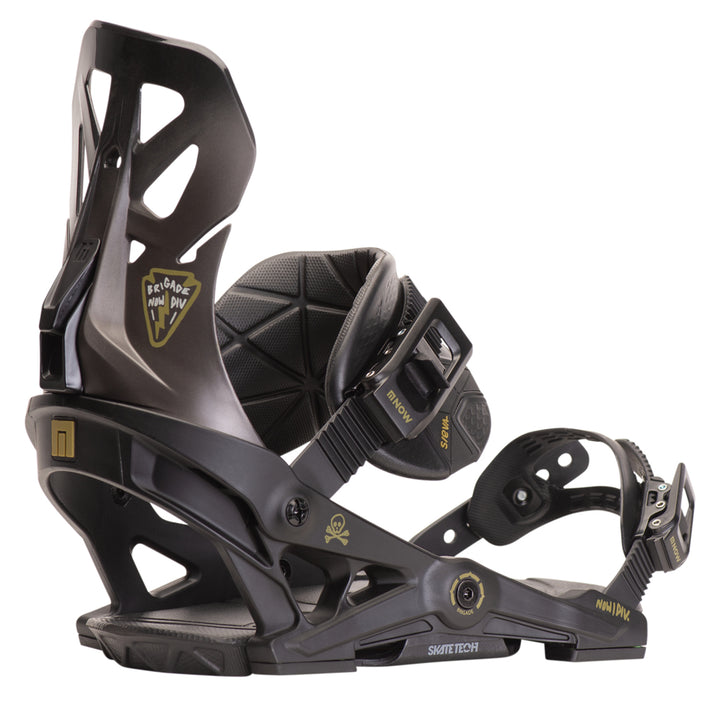 Now Brigade Snowboard Bindings 2020 Black/Brown