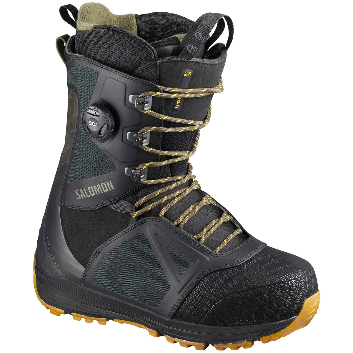 Salomon Lo Fi Snowboard Boots 2020 Black/Spectra Yellow