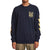 RVCA Crew Pack Crewneck Sweatshirt Navy Marine