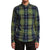 RVCA Okapi Plaid Long-Sleeve Shirt Celtic Green