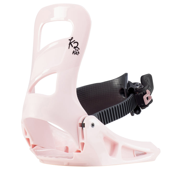 K2 Lil Kat Snowboard Bindings - Little Girls' 2021 Black/Pink