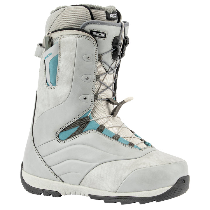 Nitro Crown TLS Snowboard Boots - Women's 2020 Grey-Steel Blue
