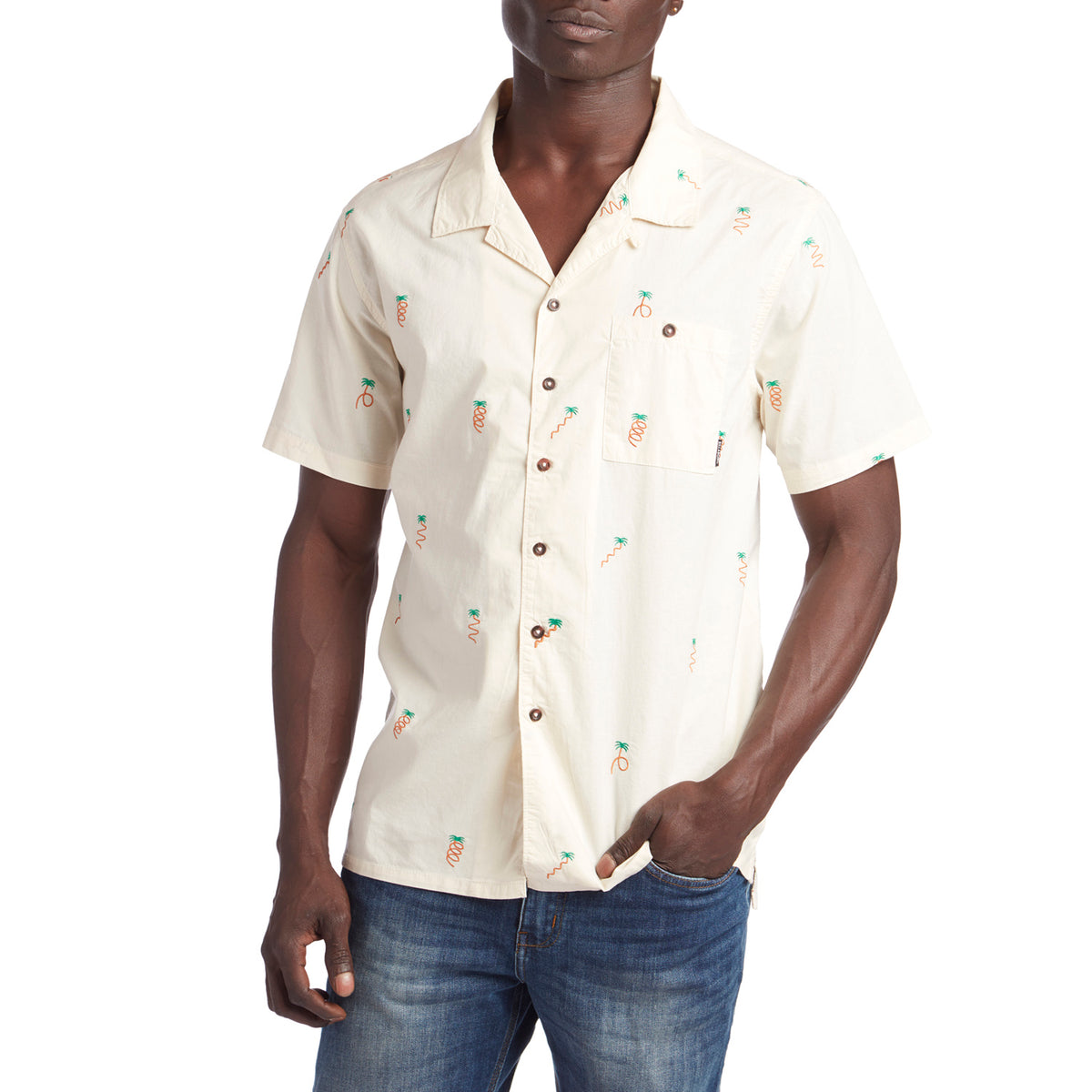 Billabong Busy Palm Short-Sleeve Shirt Chino