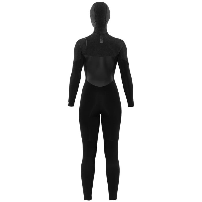 Sisstrevolution 5/4 7 Seas Hooded Chest Zip Wetsuit - Women's Black Heather