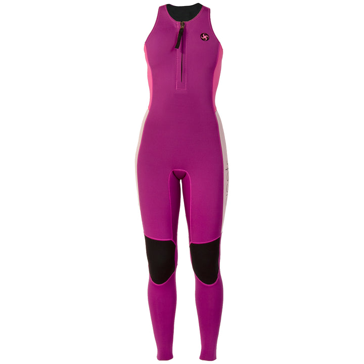 Sisstrevolution 2/2 7 Seas Long Jane Front Zip Springsuit - Women's Boysenberry