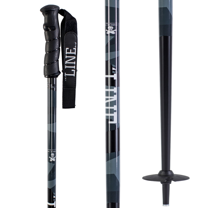 Line Skis Grip Stick Ski Poles 2020 Black